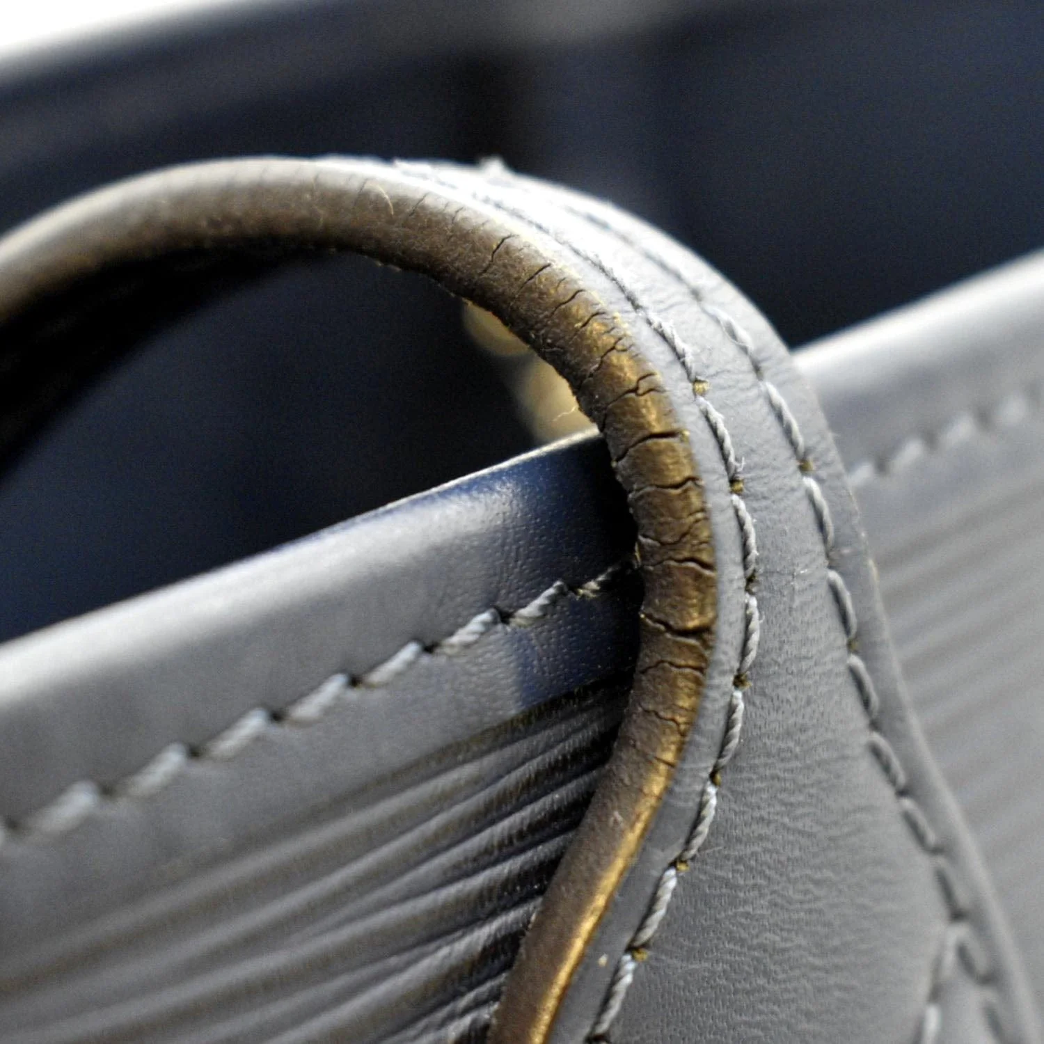 LOUIS VUITTON Neverfull MM Epi Leather Tote Shoulder Bag Blue - Image 14