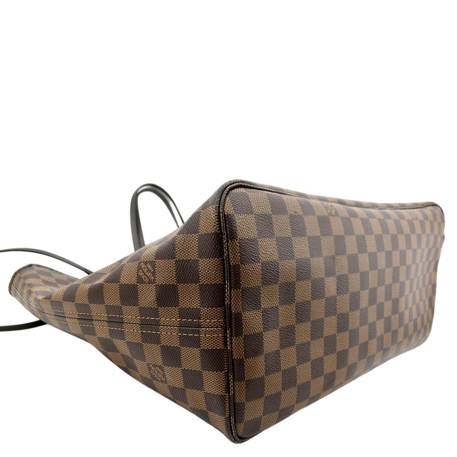 LOUIS VUITTON Neverfull GM Damier Ebene Tote Shoulder Bag Brown - Image 8
