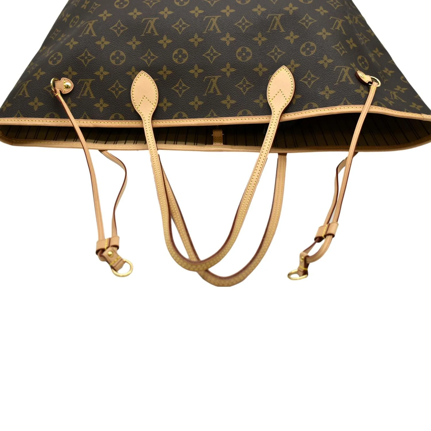 LOUIS VUITTON Neverfull GM Monogram Canvas Tote Bag Brown - Image 5