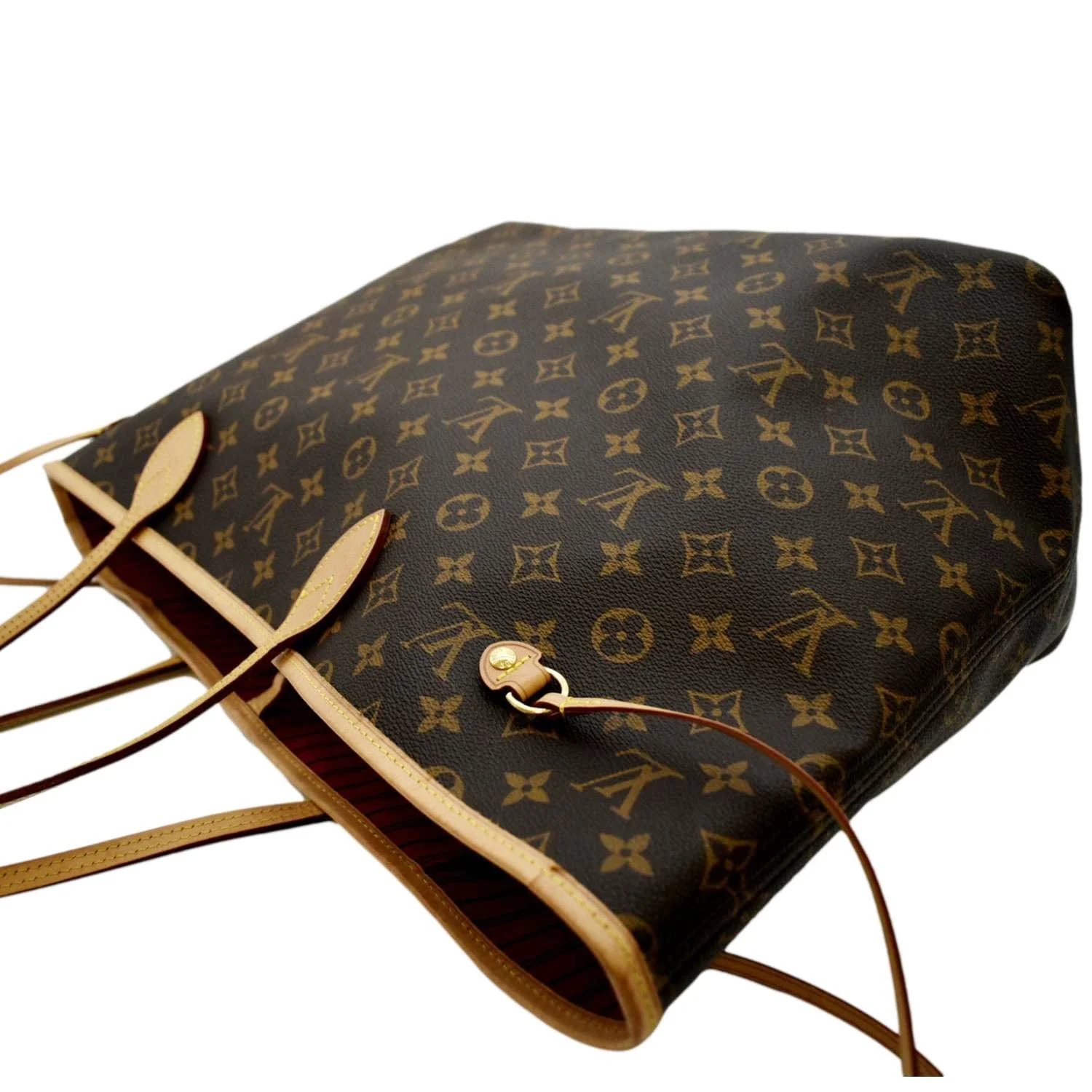 LOUIS VUITTON Neverfull GM Monogram Canvas Tote Bag Brown - Image 7