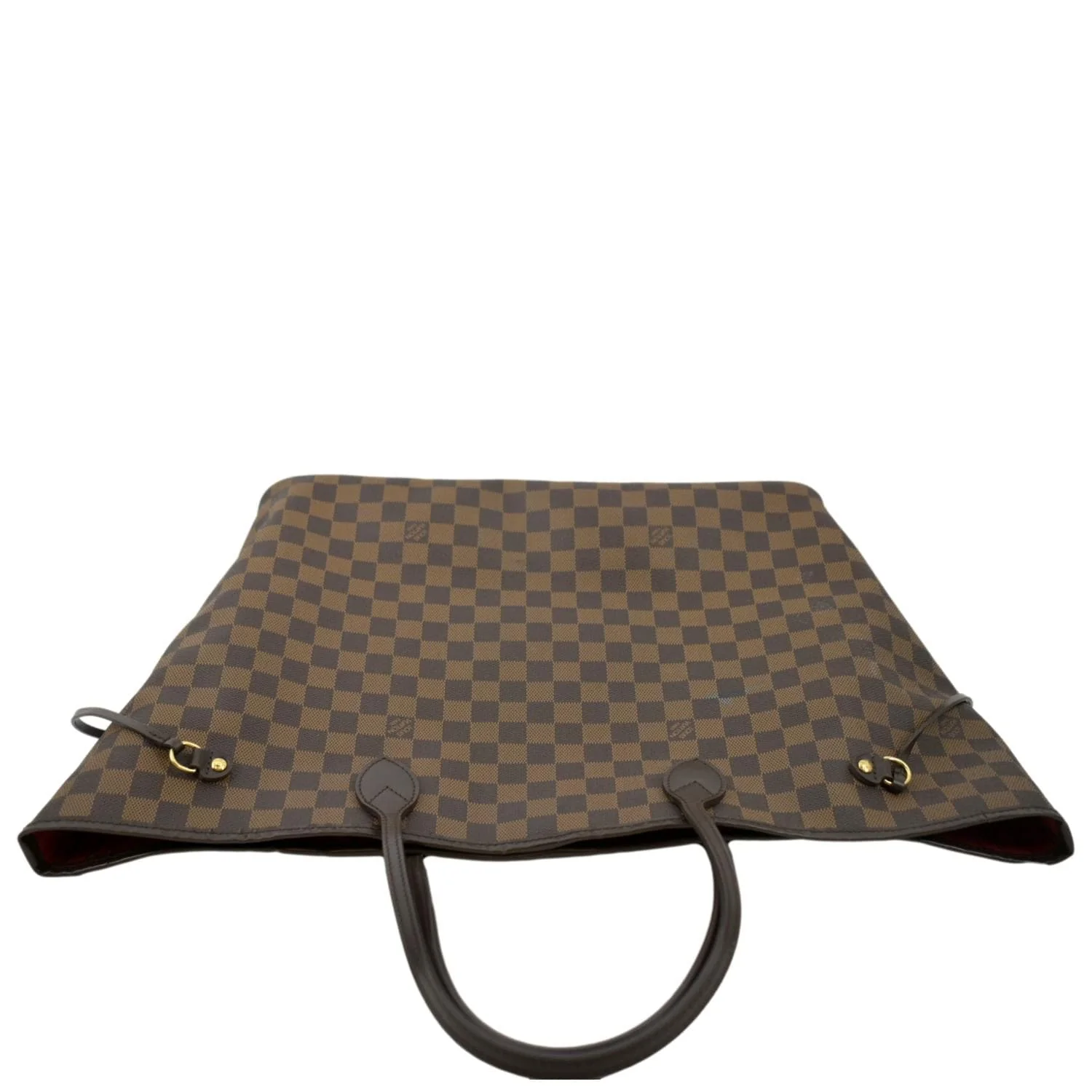 LOUIS VUITTON Neverfull GM Damier Ebene Tote Shoulder Bag Brown - Image 4