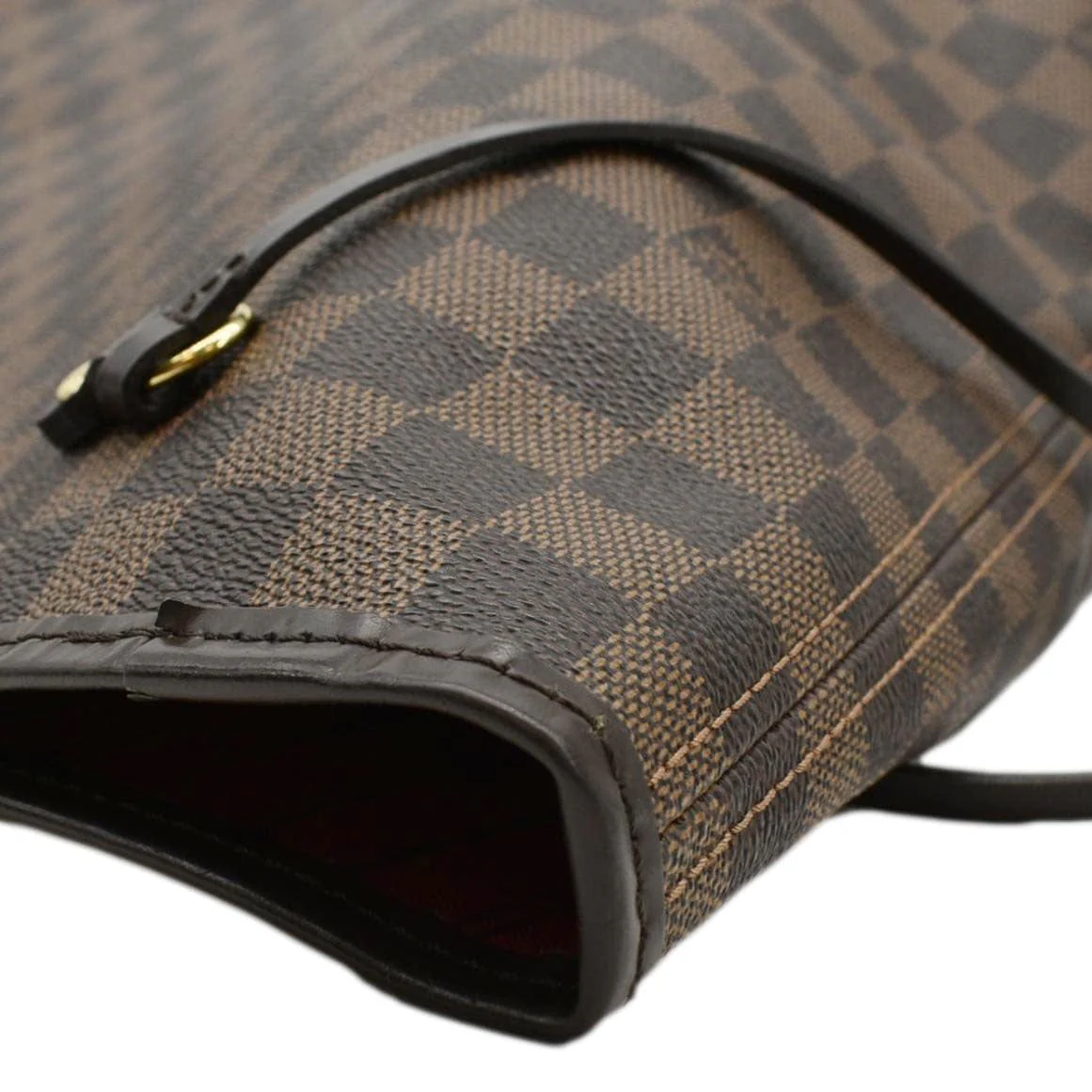LOUIS VUITTON Neverfull GM Damier Ebene Tote Shoulder Bag Brown - Image 7