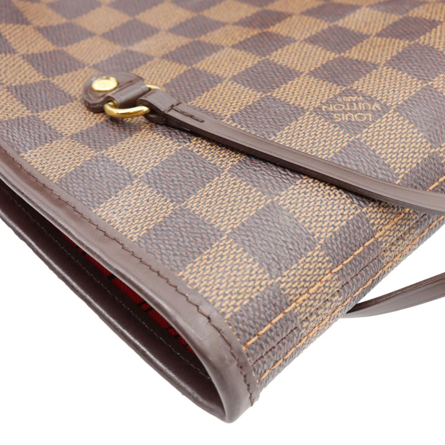 LOUIS VUITTON Neverfull GM Damier Ebene Tote Shoulder Bag Brown - Image 6