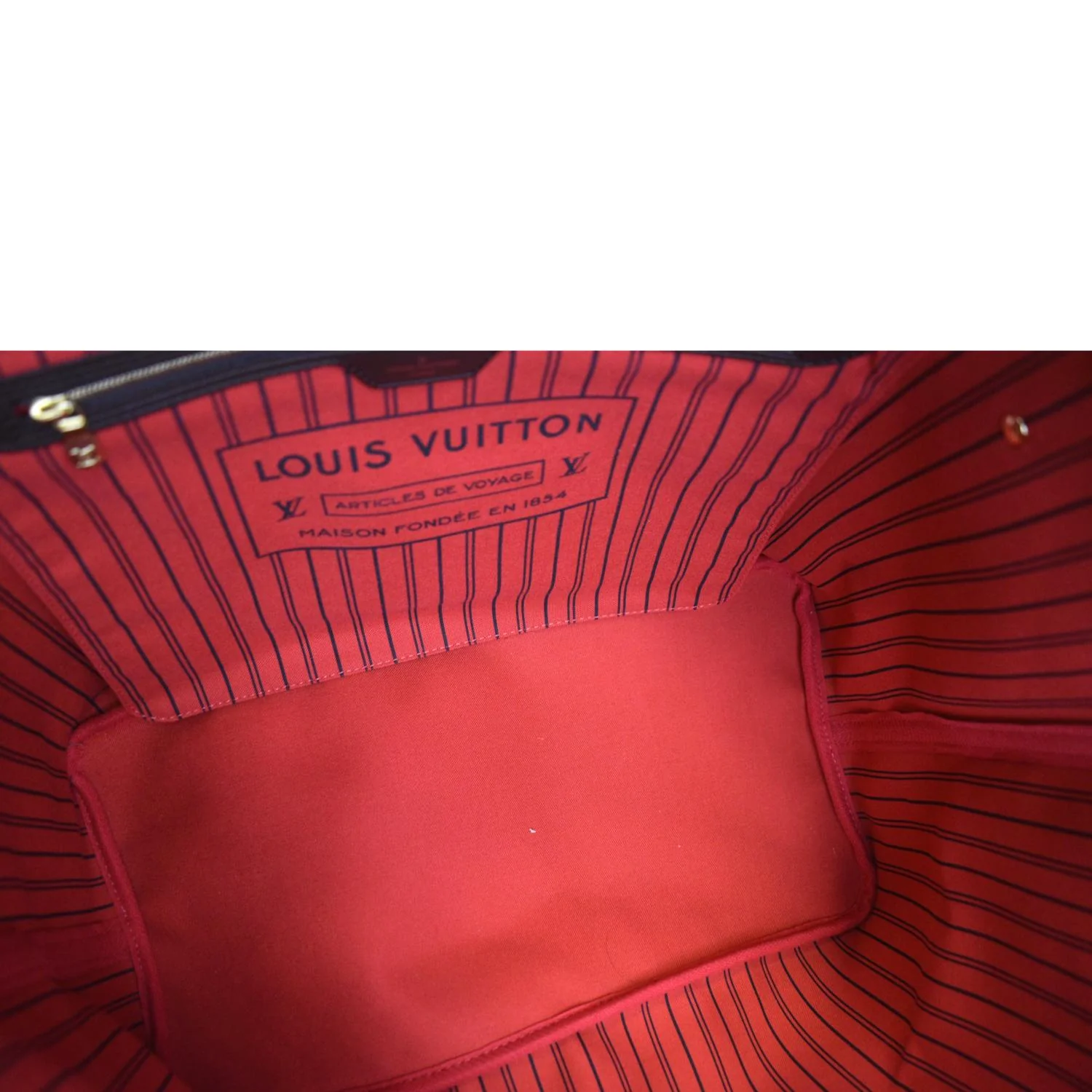 LOUIS VUITTON Neverfull GM Damier Ebene Tote Shoulder Bag Brown - Image 10