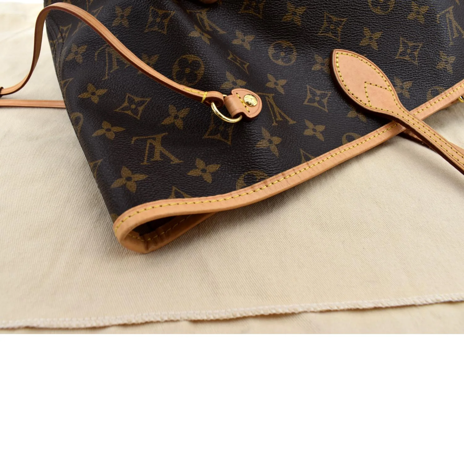 LOUIS VUITTON Neverfull GM Monogram Canvas Tote Bag Brown - Image 5