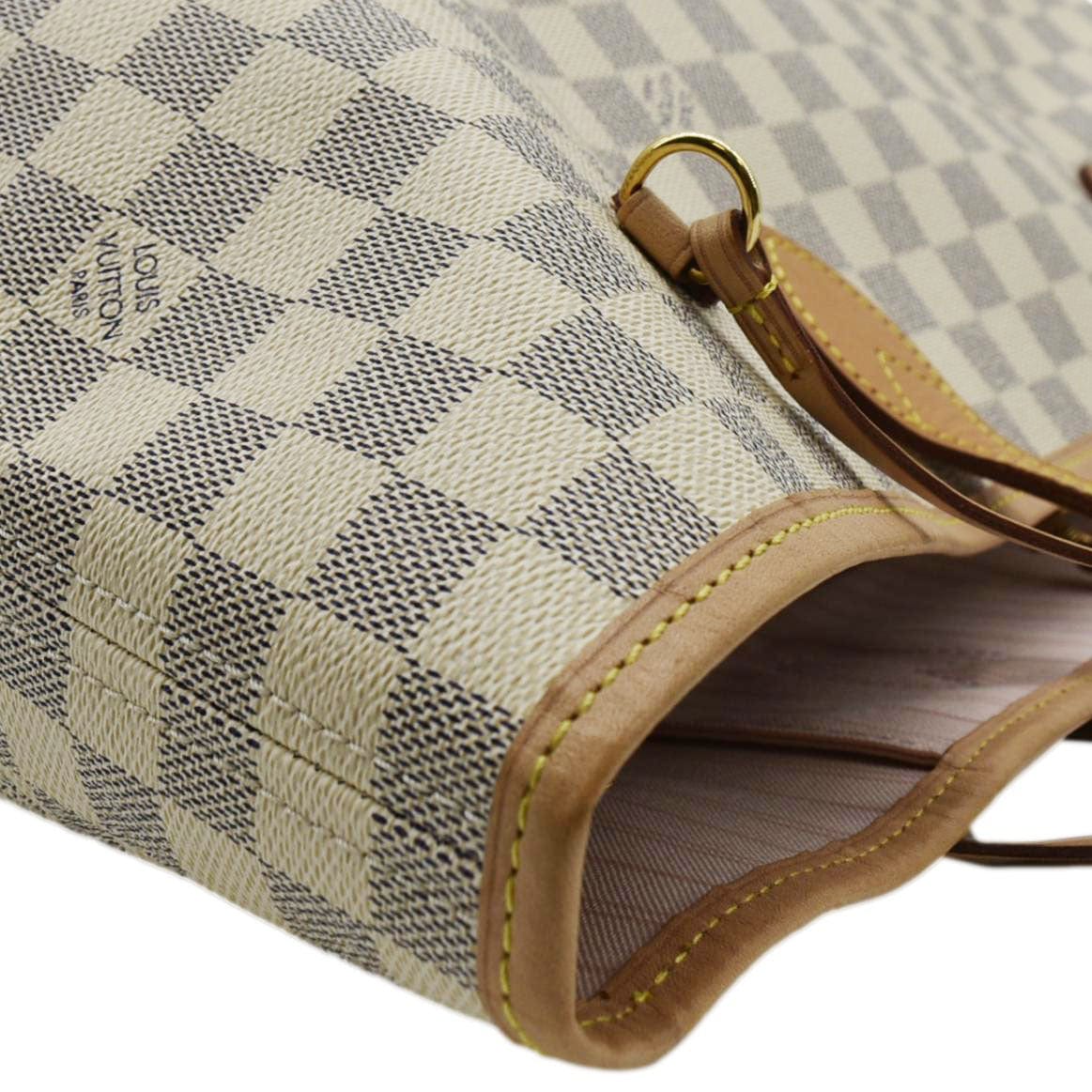LOUIS VUITTON Neverfull GM Damier Azur Tote Shoulder Bag Rose Ballerine - Image 5