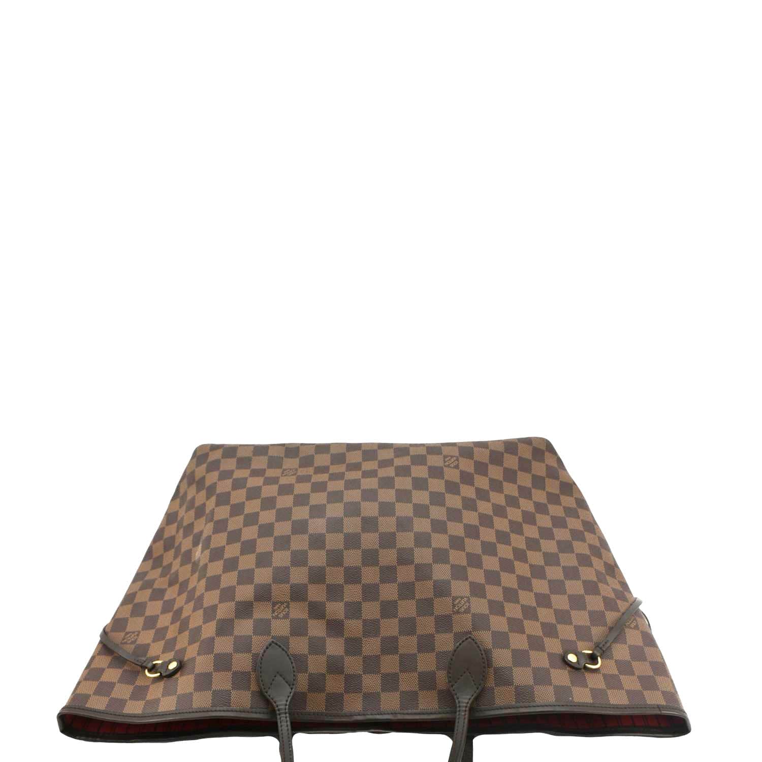 LOUIS VUITTON Neverfull GM Damier Ebene Tote Shoulder Bag Brown - Image 4