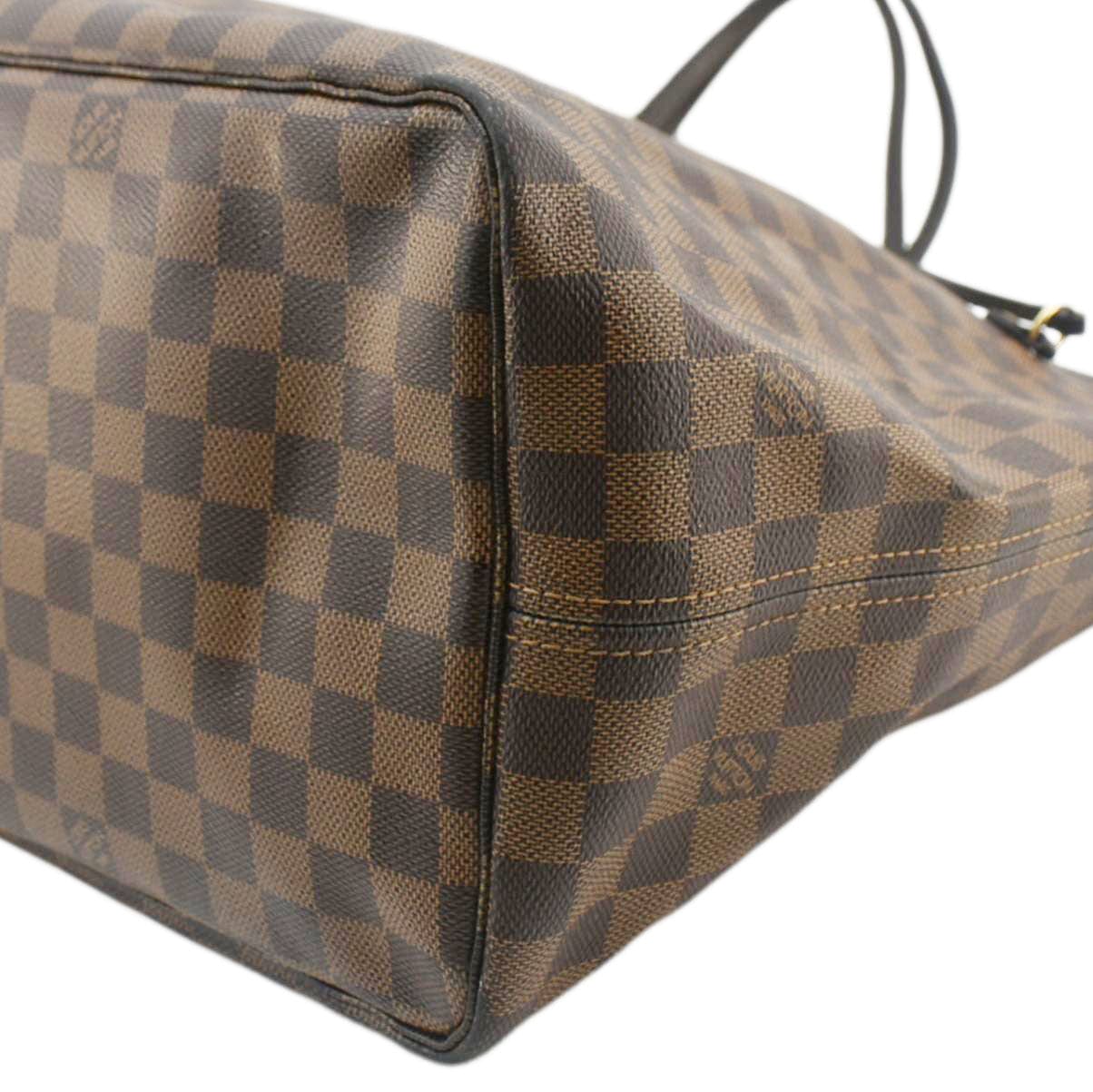 LOUIS VUITTON Neverfull GM Damier Ebene Tote Shoulder Bag Brown - Image 7