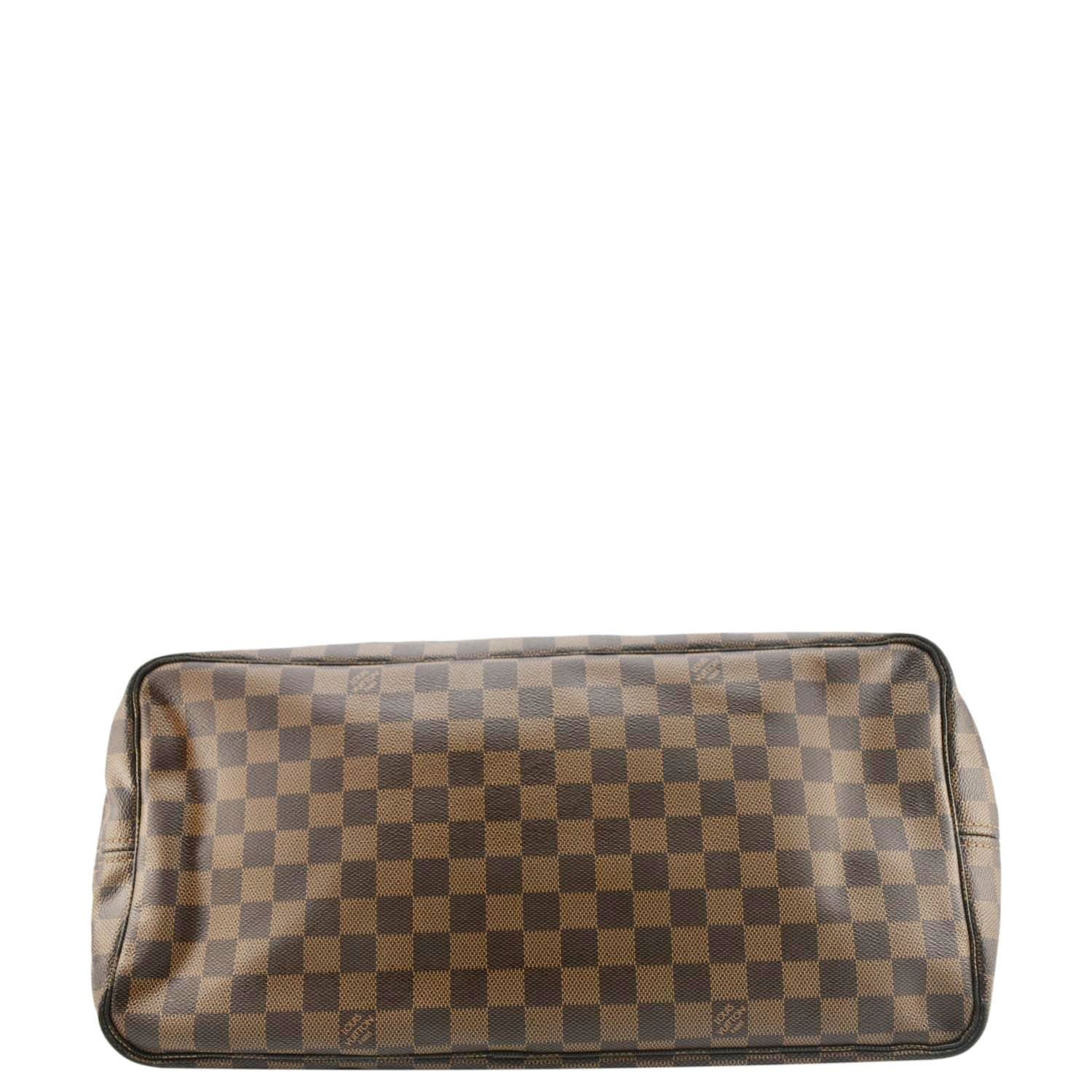 LOUIS VUITTON Neverfull GM Damier Ebene Tote Shoulder Bag Brown - Image 9