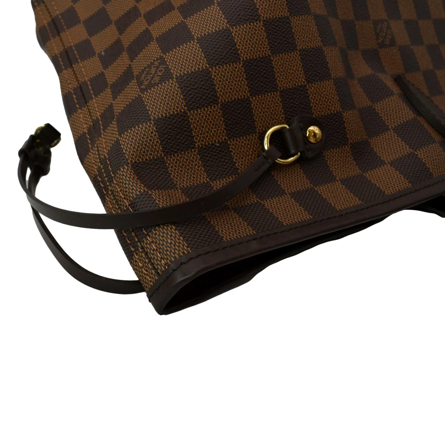 LOUIS VUITTON Neverfull GM Damier Ebene Tote Bag Brown - Image 4