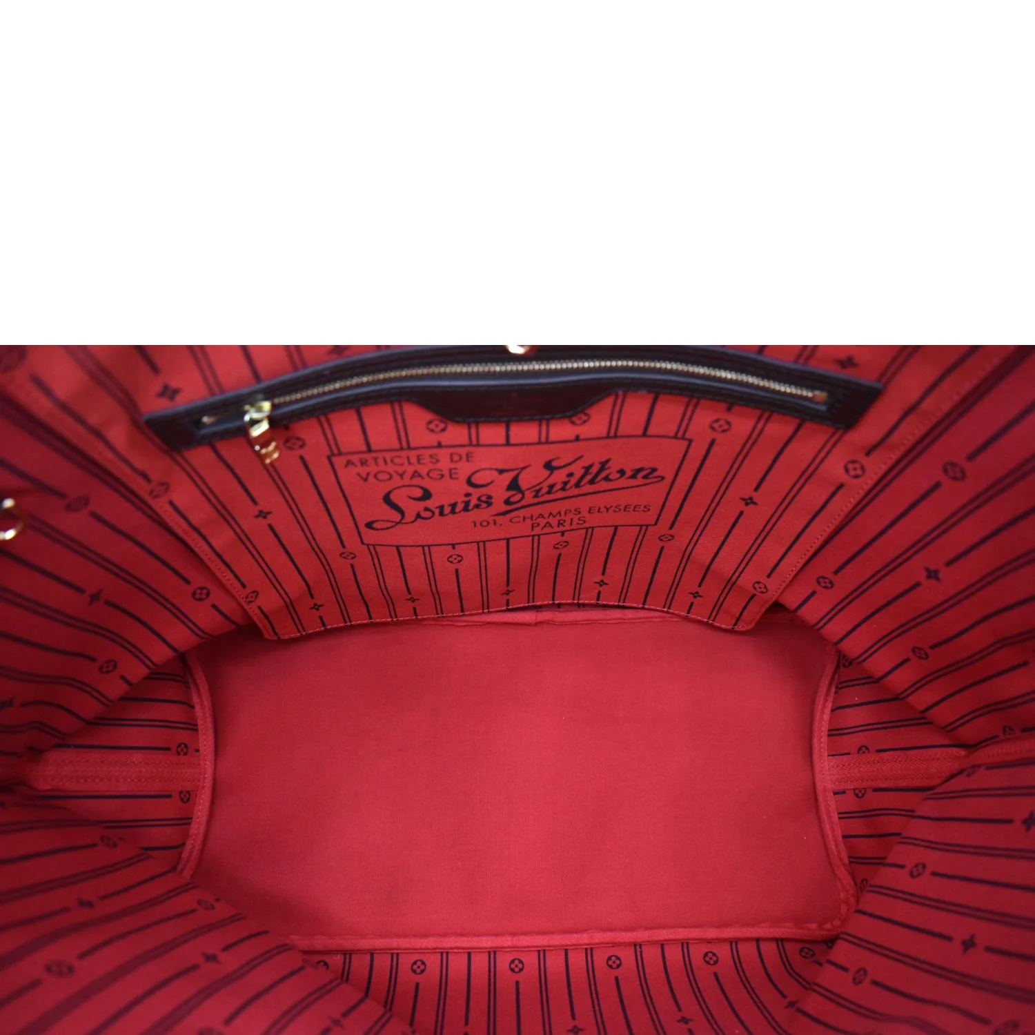 LOUIS VUITTON Neverfull GM Damier Ebene Tote Bag Brown - Image 9