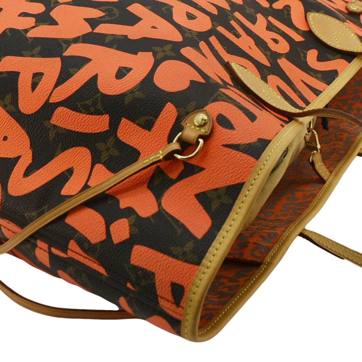 LOUIS VUITTON Neverfull GM Monogram Graffiti Tote Bag Orange - Image 5