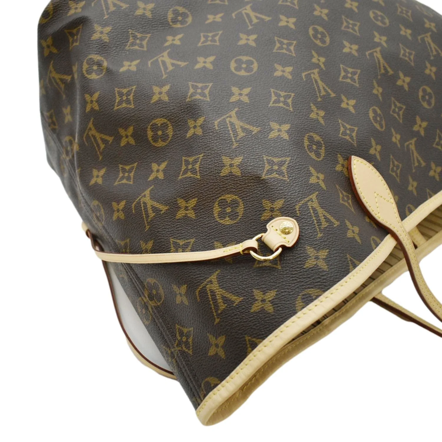 LOUIS VUITTON Neverfull GM Monogram Canvas Tote Bag Brown - Image 7