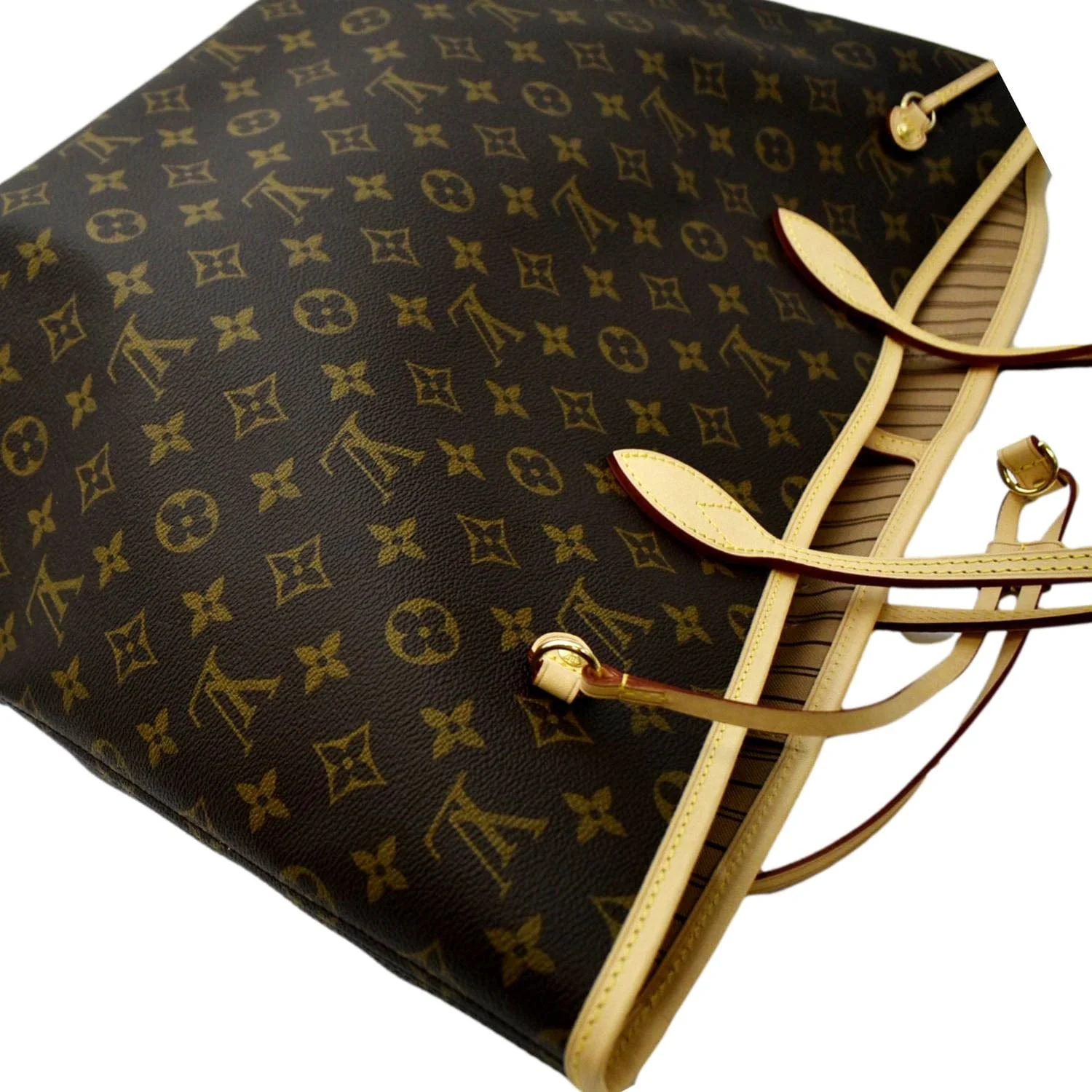 LOUIS VUITTON Neverfull GM Monogram Canvas Tote Bag Brown - Image 6