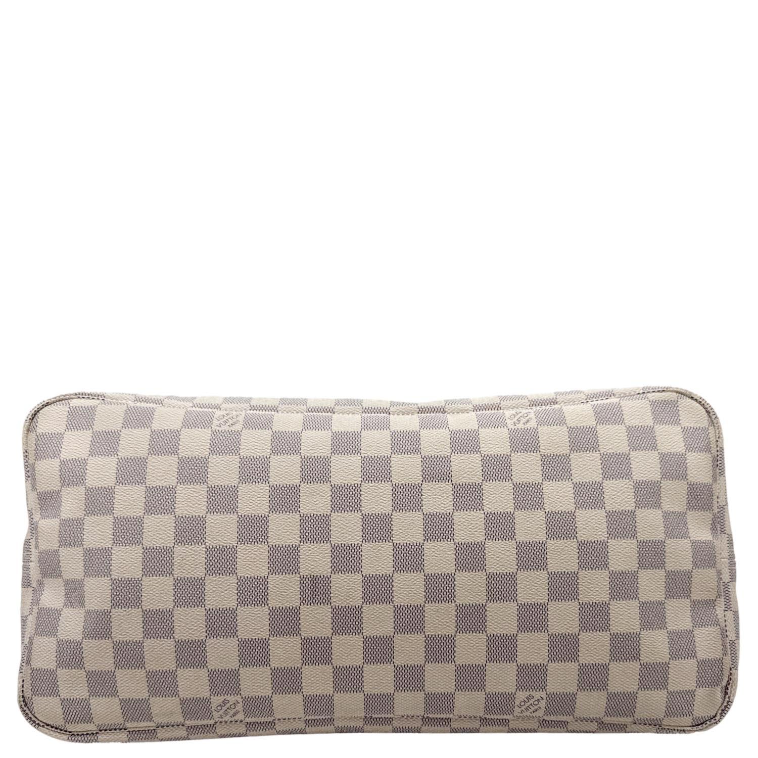 LOUIS VUITTON Neverfull GM Damier Azur Tote Shoulder Bag White - Image 10