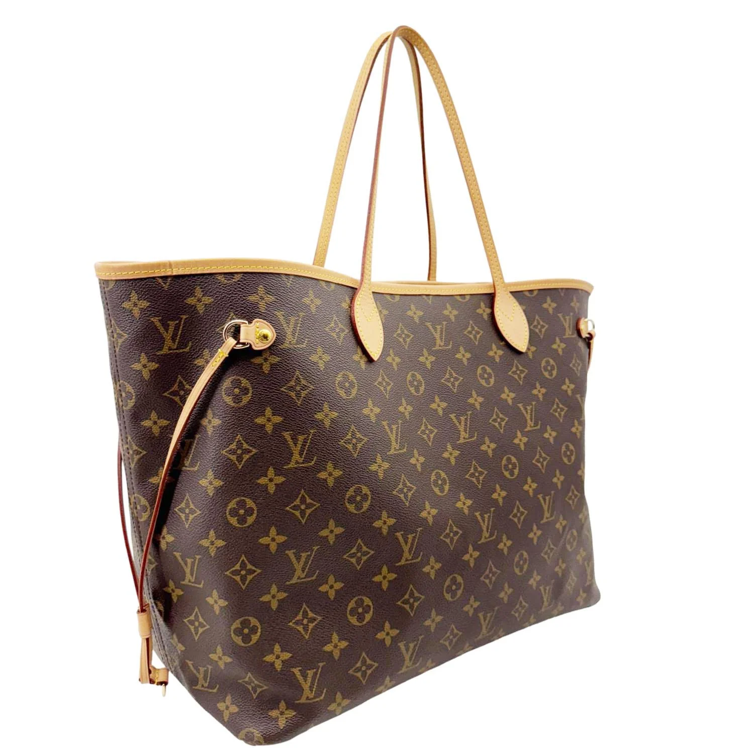 LOUIS VUITTON Neverfull GM Monogram Canvas Tote Bag Brown - Image 5