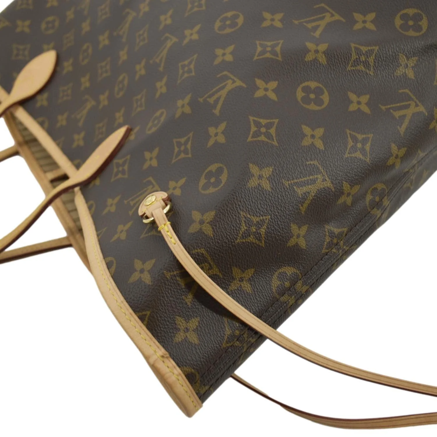 LOUIS VUITTON Neverfull GM Monogram Canvas Tote Bag Brown - Image 7