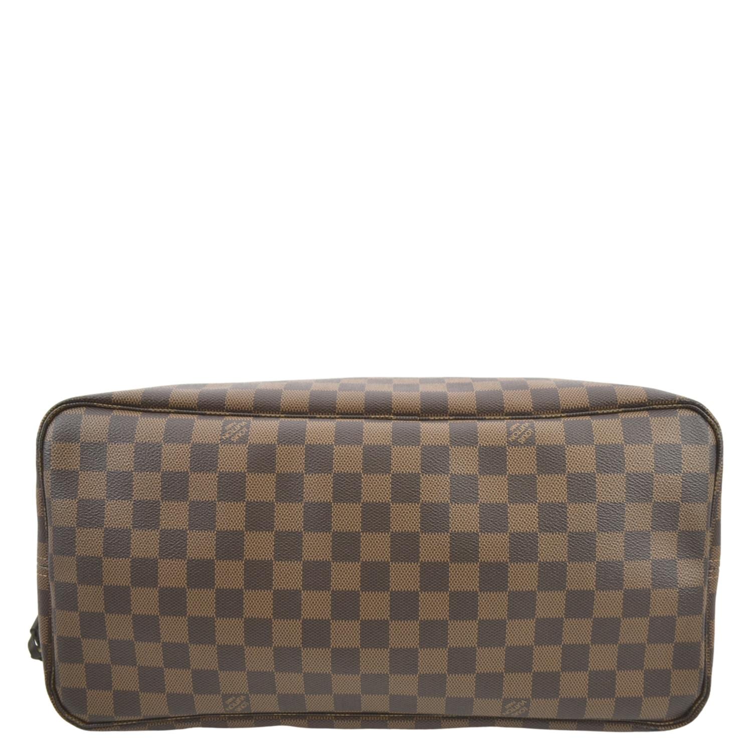 LOUIS VUITTON Neverfull GM Damier Ebene Tote Shoulder Bag Brown - Image 9