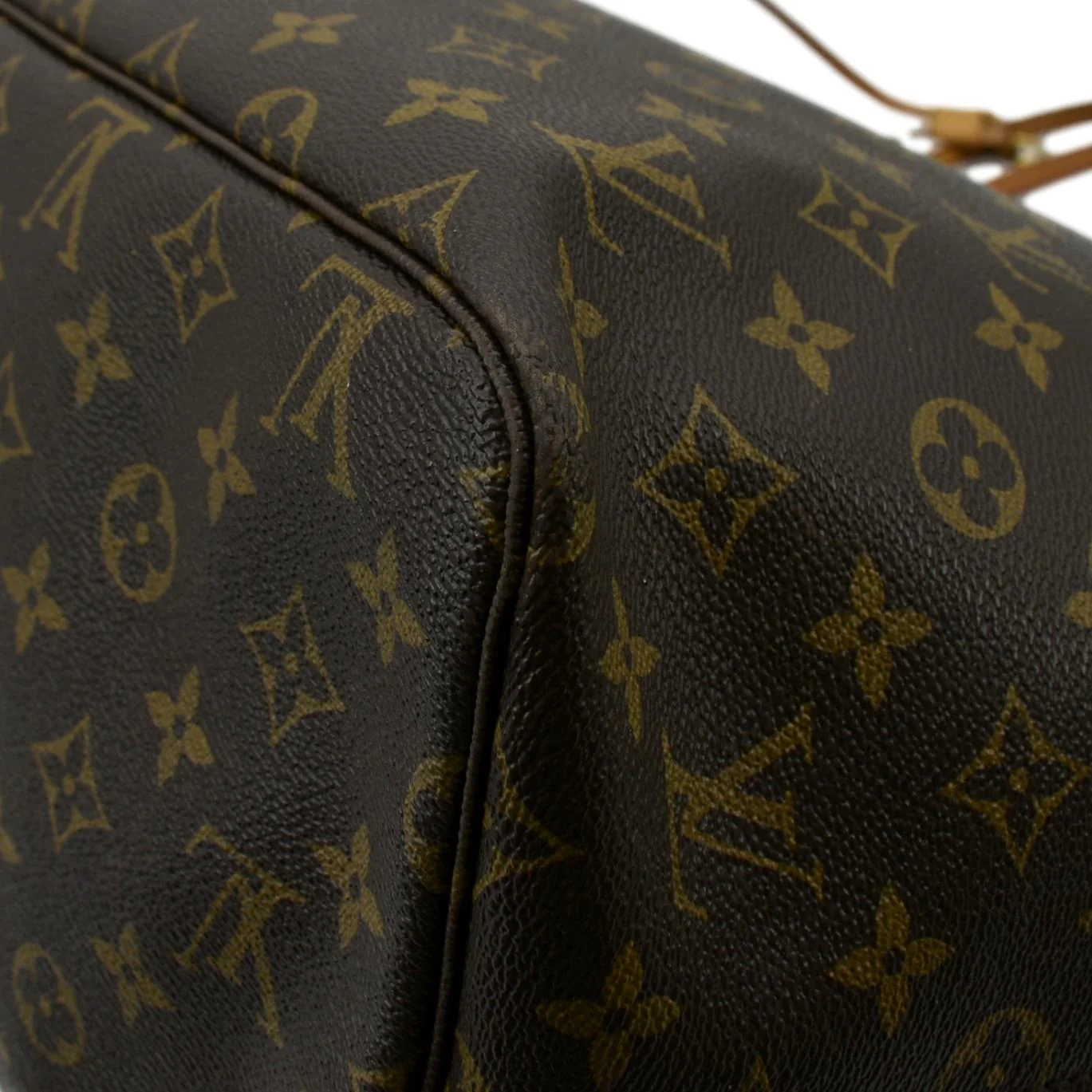 LOUIS VUITTON Neverfull GM Monogram Canvas Tote Bag Brown - Image 9