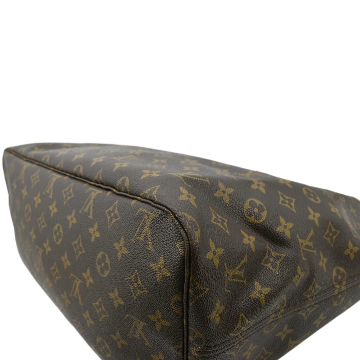 LOUIS VUITTON Neverfull GM Monogram Canvas Tote Bag Brown - Image 8