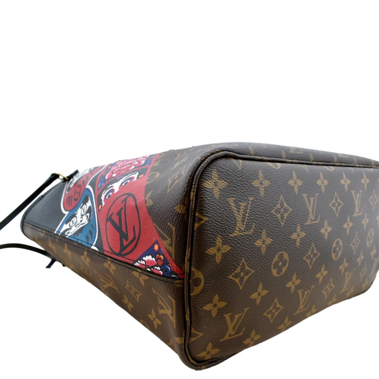LOUIS VUITTON Neverfull Kabuki MM Monogram Canvas Tote Bag Brown - Image 8