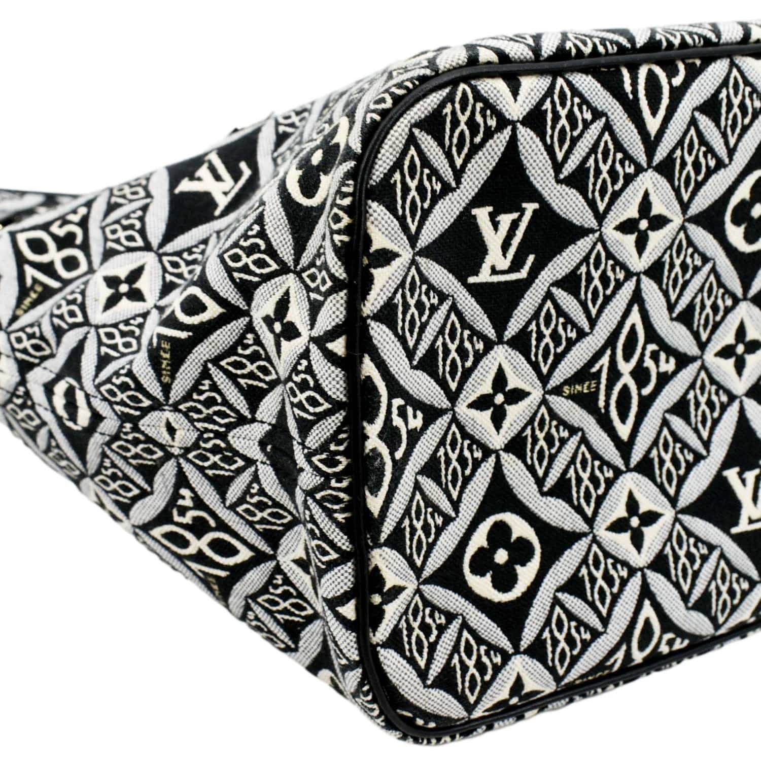 LOUIS VUITTON Since 1854 Neverfull MM Jacquard Shoulder Bag Grey - Image 7