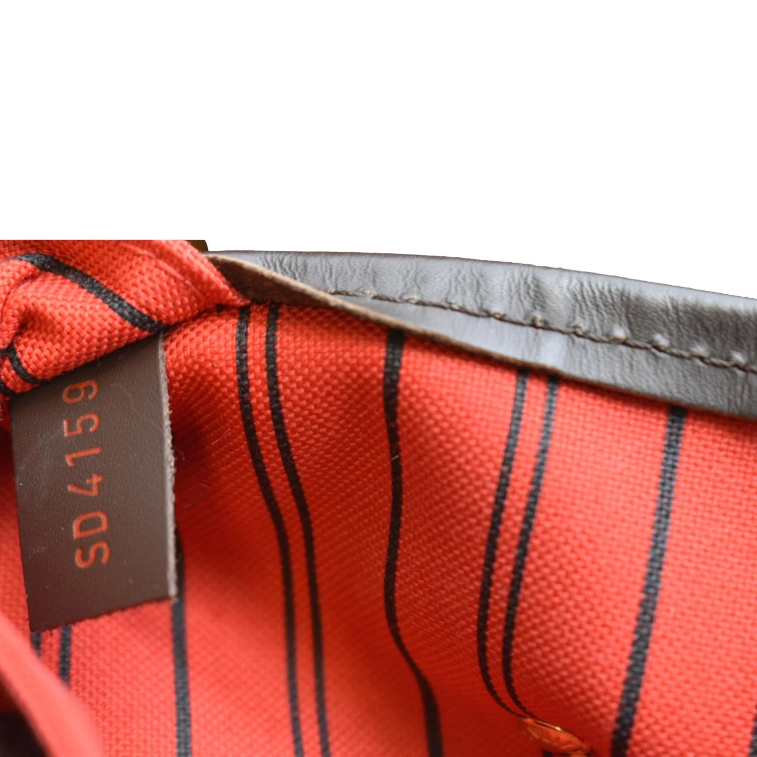 LOUIS VUITTON Neverfull MM Damier Ebene Tote Bag Brown - Image 12