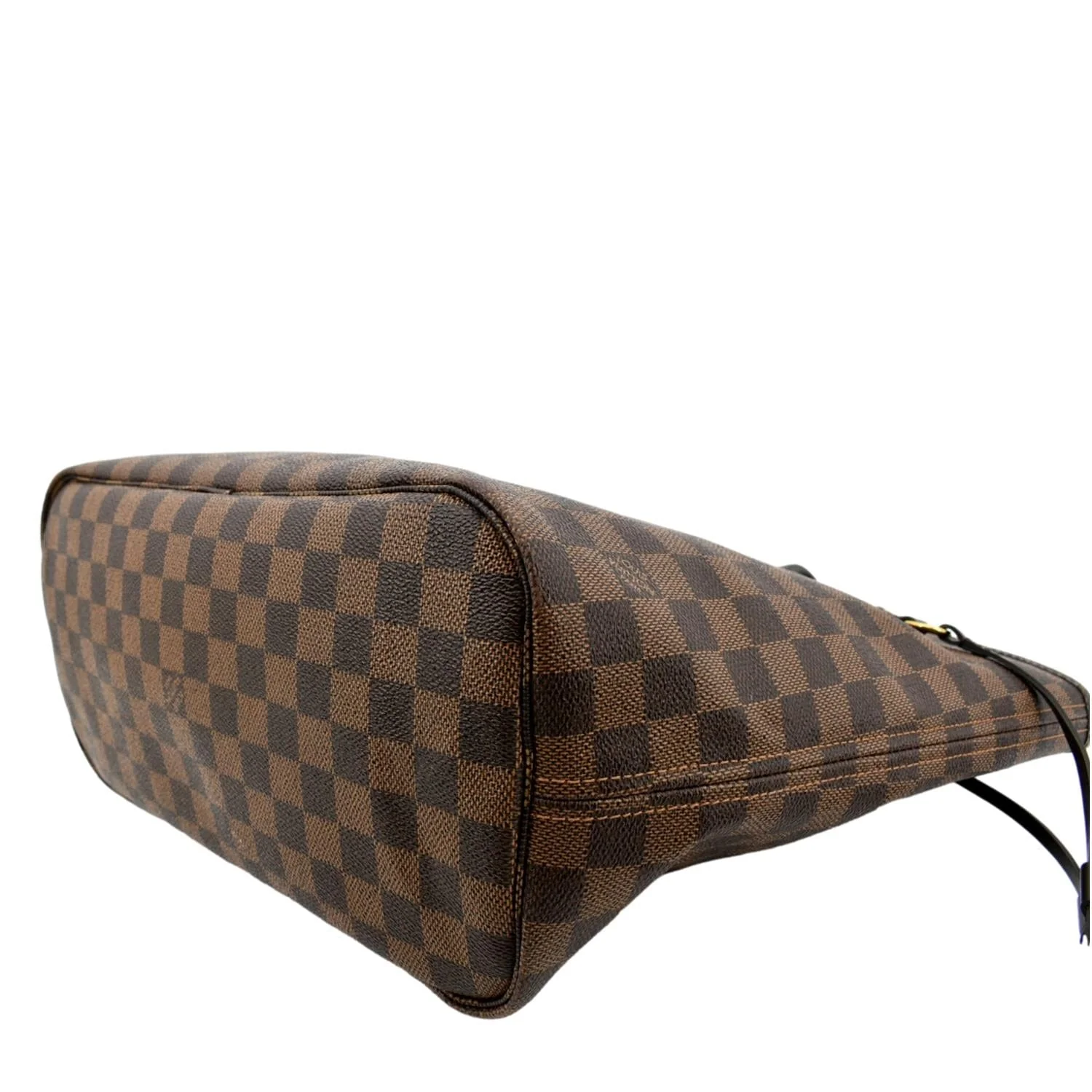 LOUIS VUITTON Neverfull MM Damier Ebene Tote Bag Brown - Image 7
