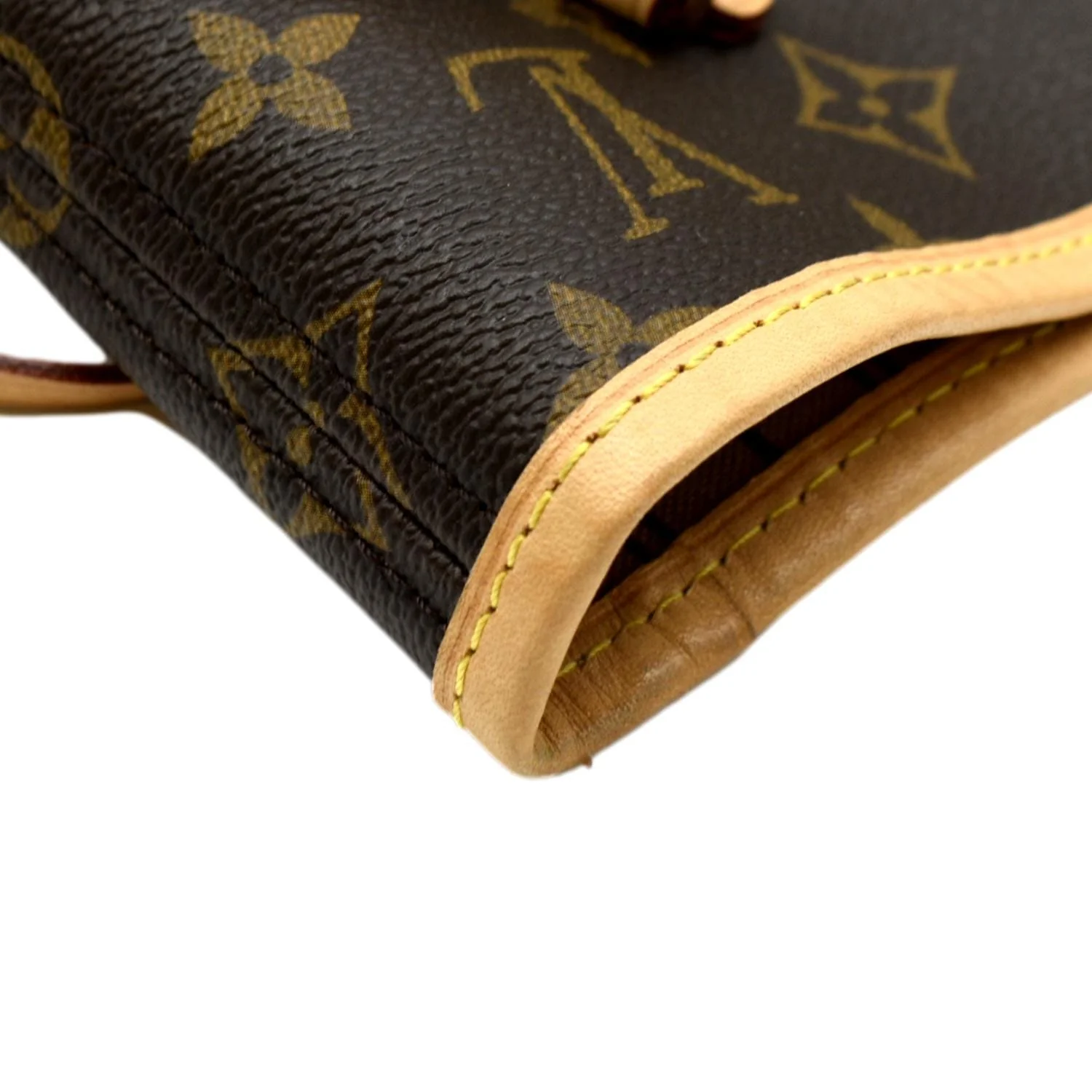 LOUIS VUITTON Neverfull MM Monogram Canvas Tote Bag Brown - Image 4