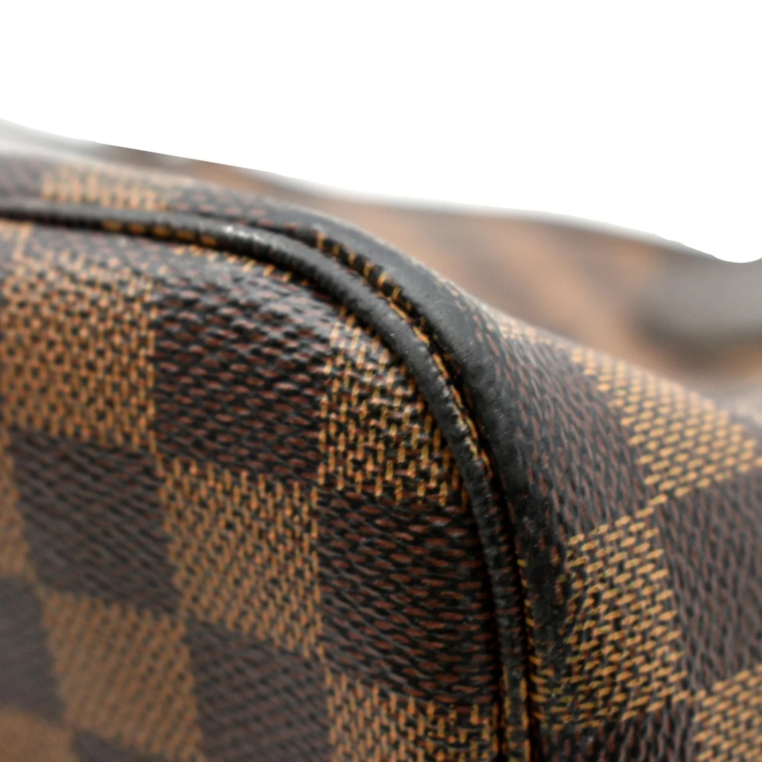 LOUIS VUITTON Neverfull MM Damier Ebene Tote Bag Brown - Image 10