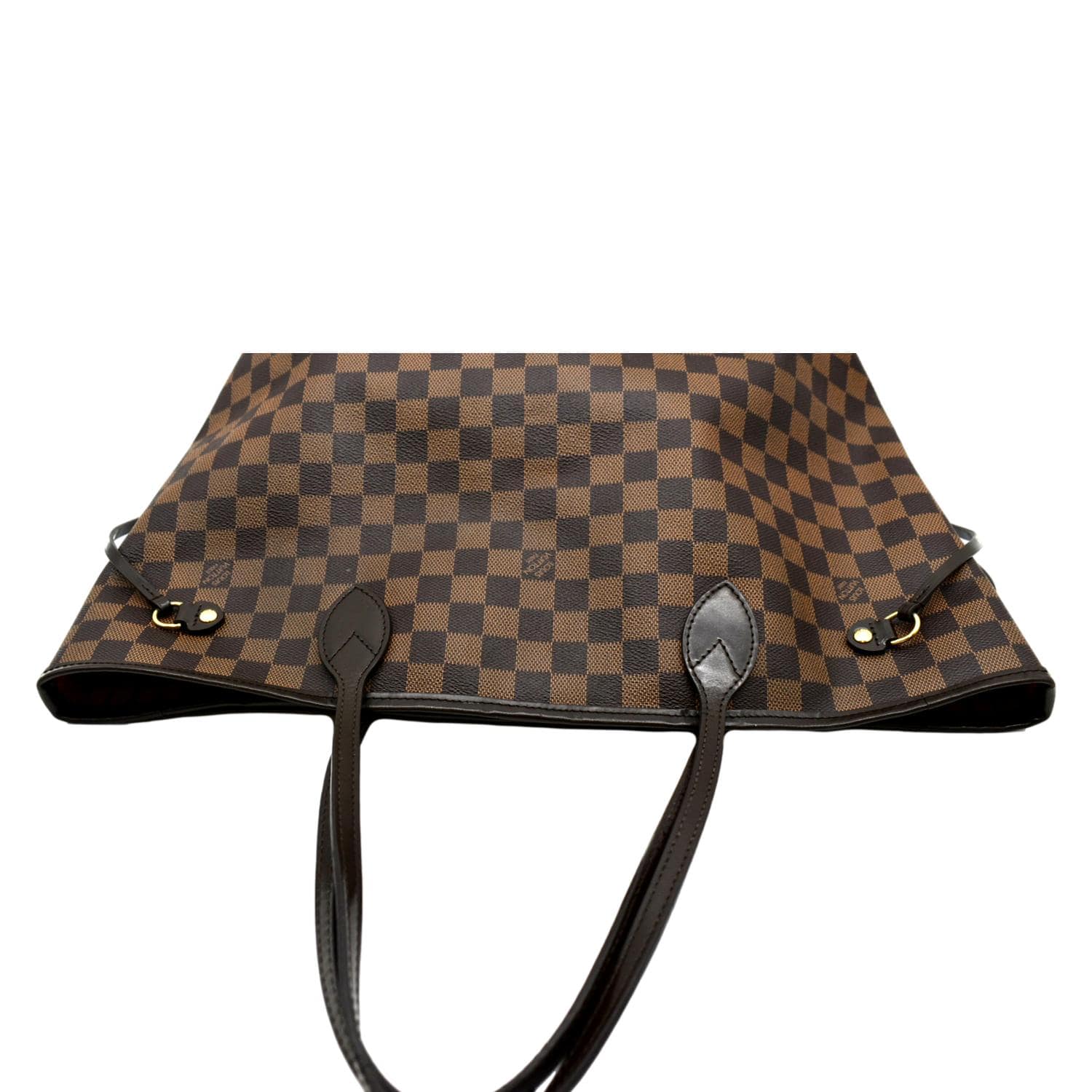 LOUIS VUITTON Neverfull MM Damier Ebene Tote Bag Brown - Image 3