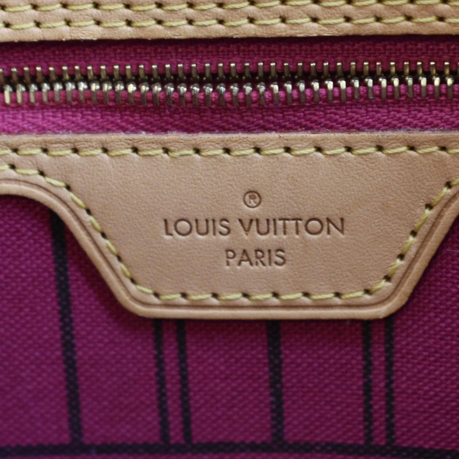 LOUIS VUITTON Neverfull MM Monogram Canvas Tote Bag Brown - Image 13