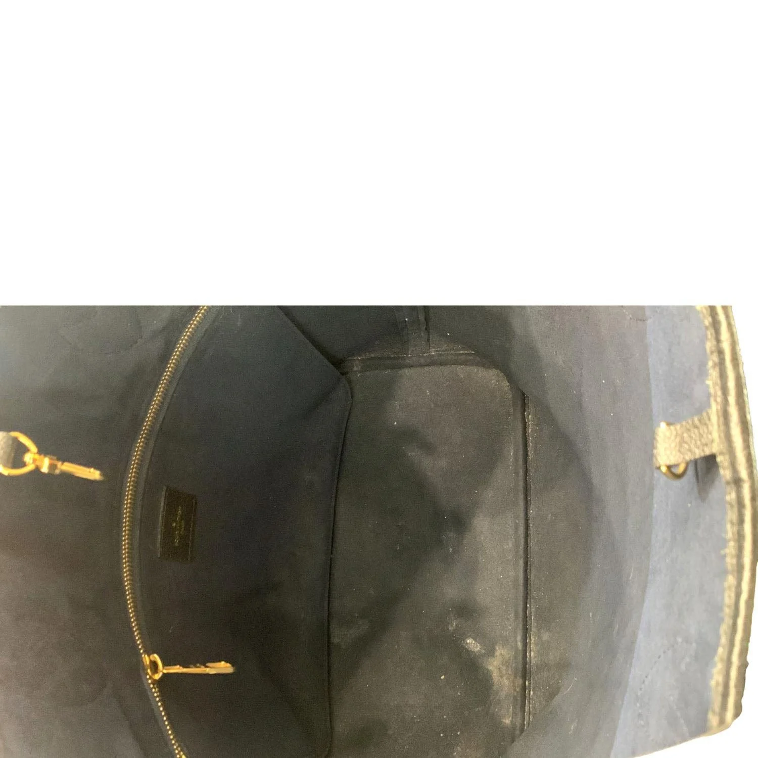LOUIS VUITTON Neverfull MM Empreinte Leather Tote Shoulder Bag Black - Image 12