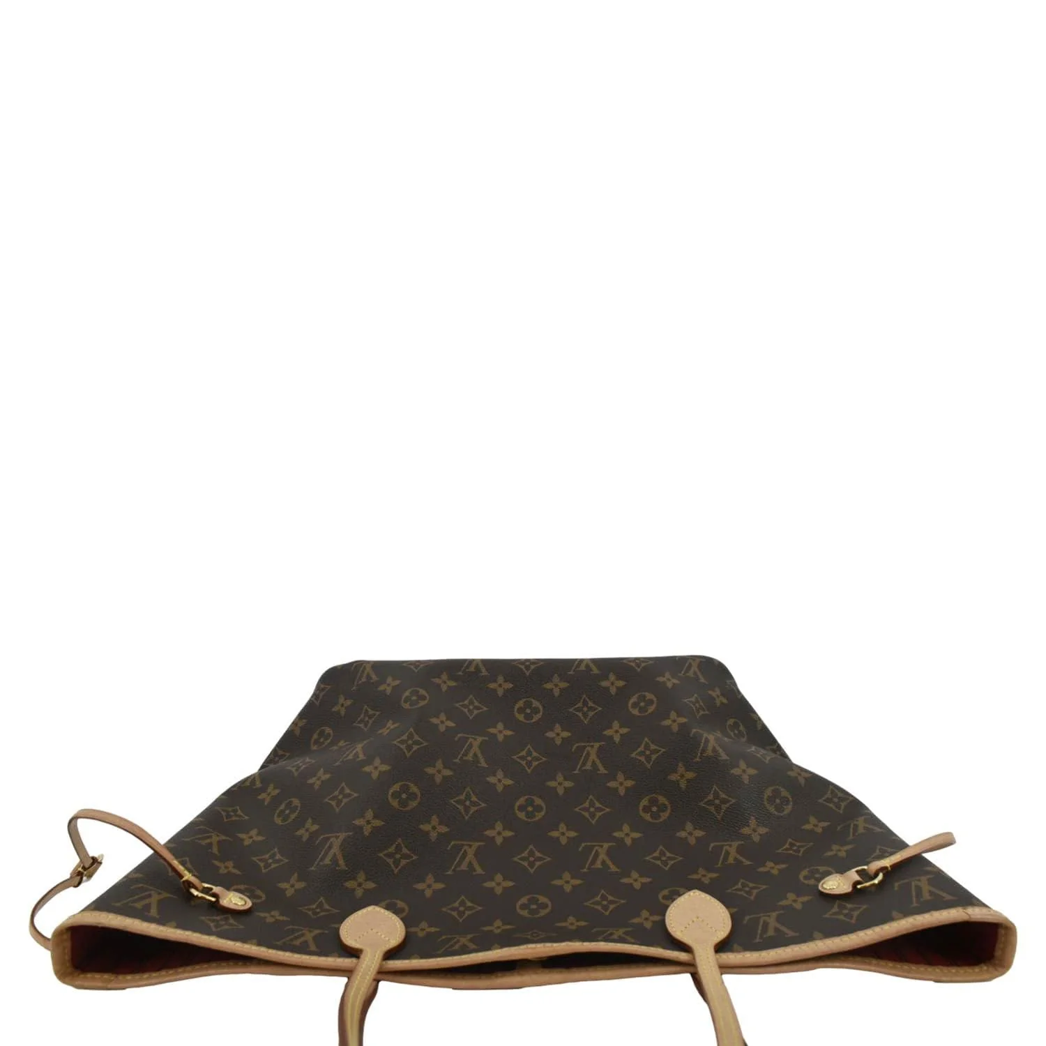LOUIS VUITTON Neverfull MM Monogram Canvas Tote Bag Brown - Image 5