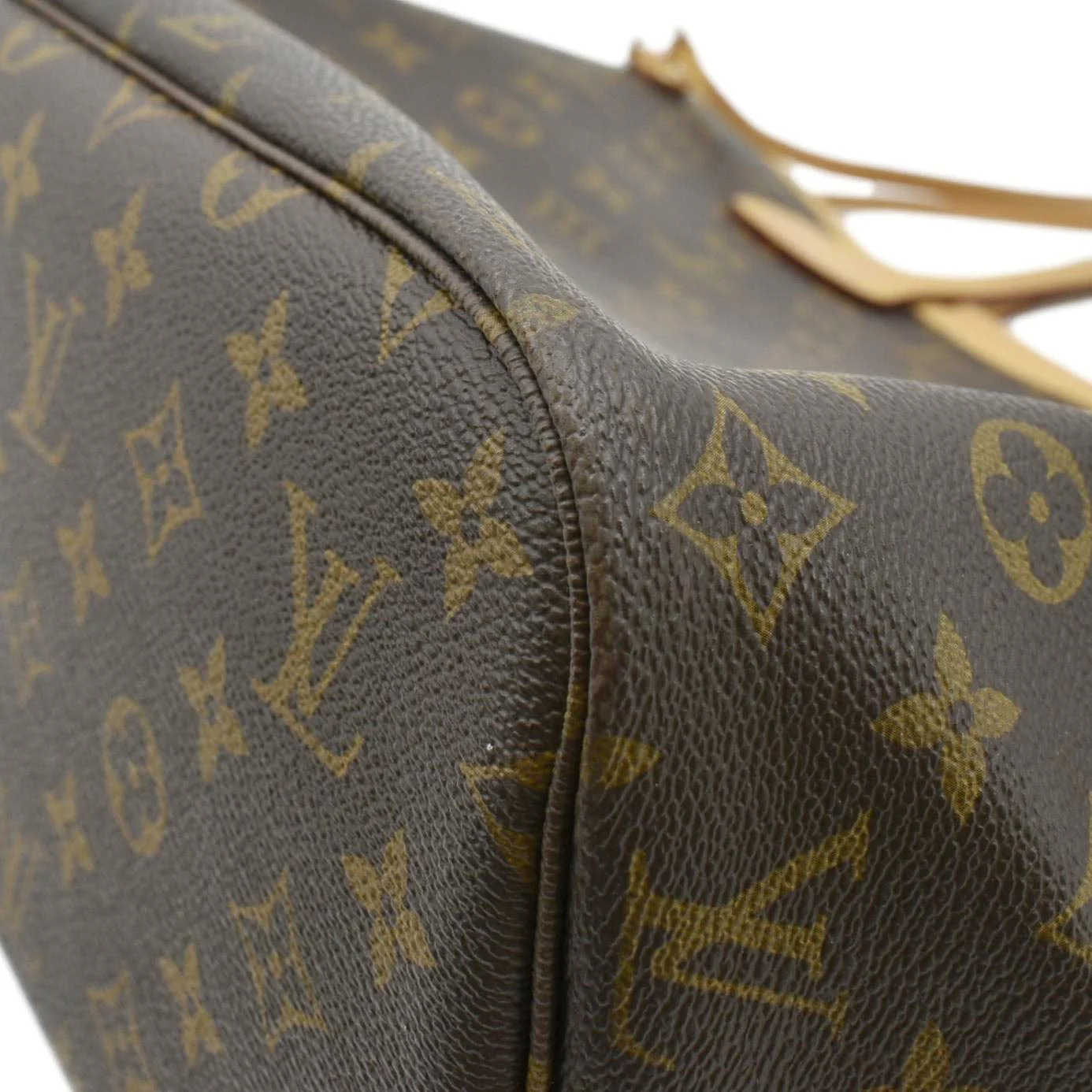 LOUIS VUITTON Neverfull MM Monogram Canvas Shoulder Bag Brown - Image 7