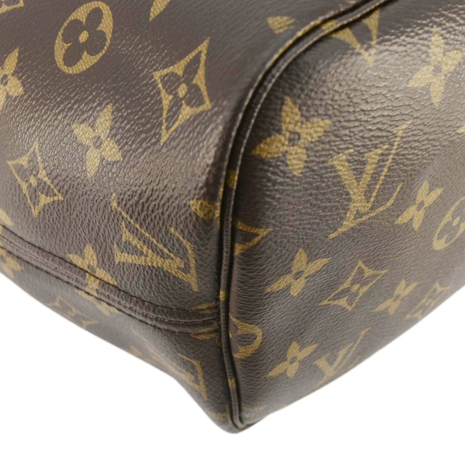 LOUIS VUITTON Neverfull MM Monogram Canvas Tote Bag Brown - Image 11