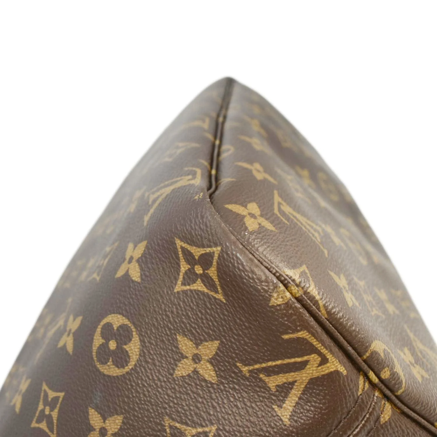 LOUIS VUITTON Neverfull MM Monogram Canvas Tote Bag Brown - Image 13