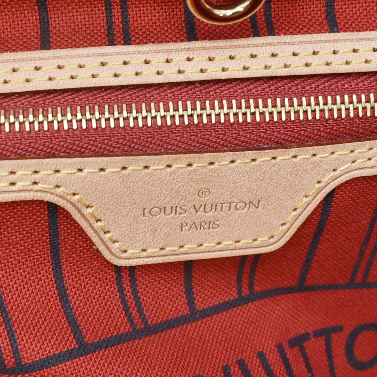 LOUIS VUITTON Neverfull MM Monogram Canvas Tote Bag Brown - Image 18