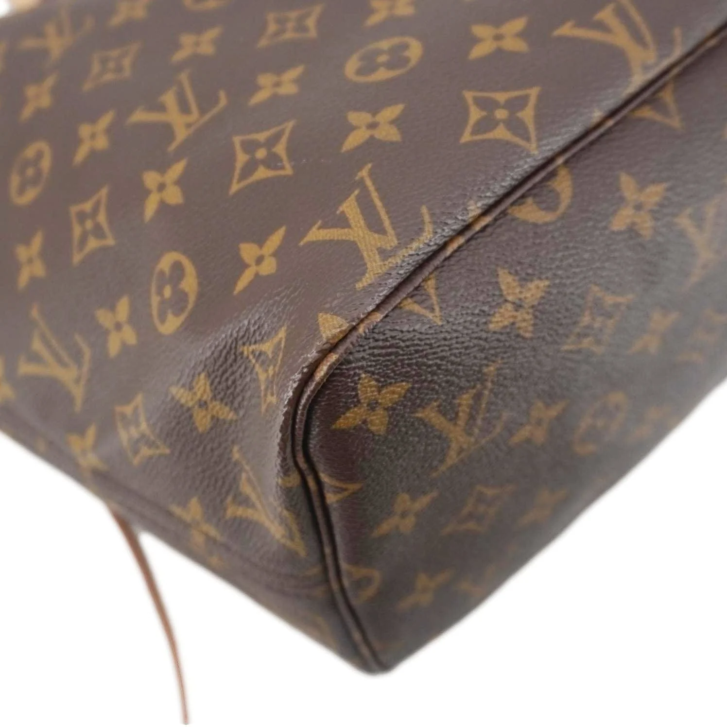 LOUIS VUITTON Neverfull MM Monogram Canvas Shoulder Bag Brown - Image 9