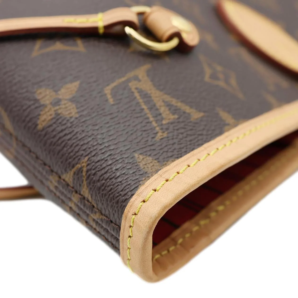 LOUIS VUITTON Neverfull MM Monogram Canvas Tote Bag Brown - Image 7