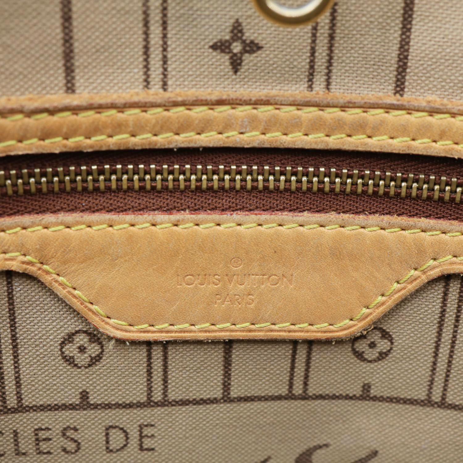 LOUIS VUITTON Neverfull MM Monogram Canvas Shoulder Bag Brown - Image 14