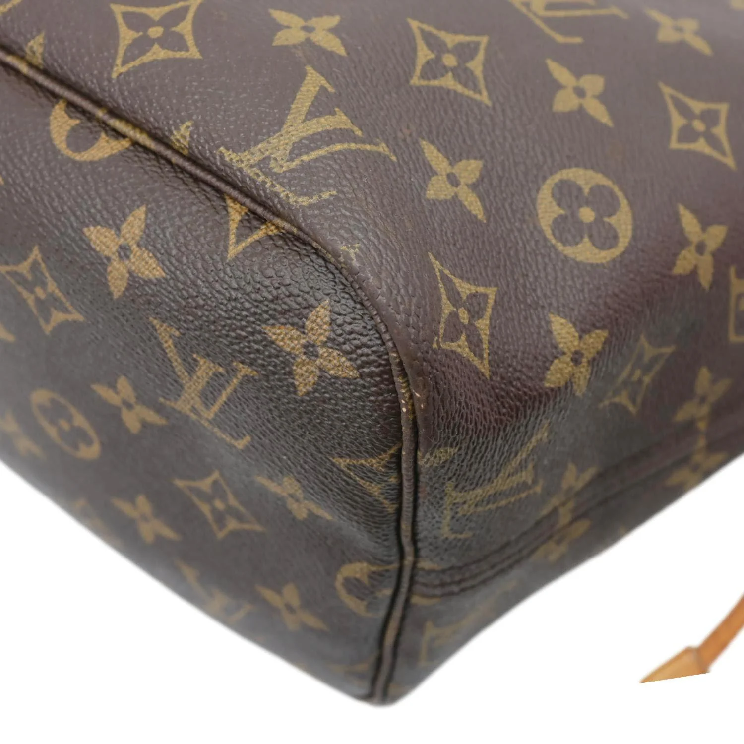 LOUIS VUITTON Neverfull MM Monogram Canvas Shoulder Bag Brown - Image 8