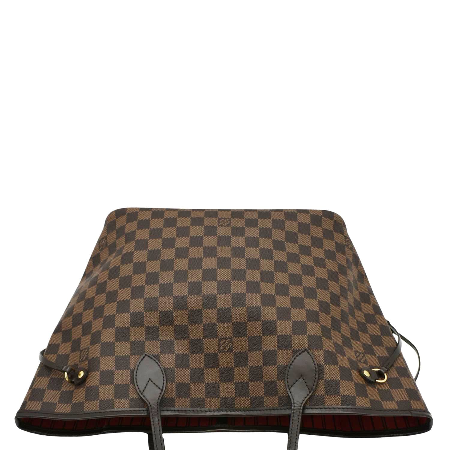 LOUIS VUITTON Neverfull MM Damier Ebene Tote Bag Brown - Image 4