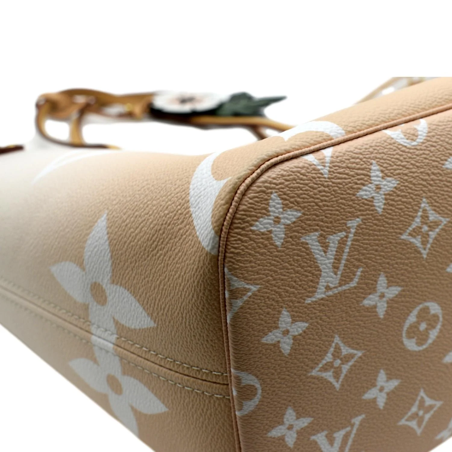 LOUIS VUITTON Neverfull MM By The Pool Monogram Giant Tote Bag Brume - Image 8