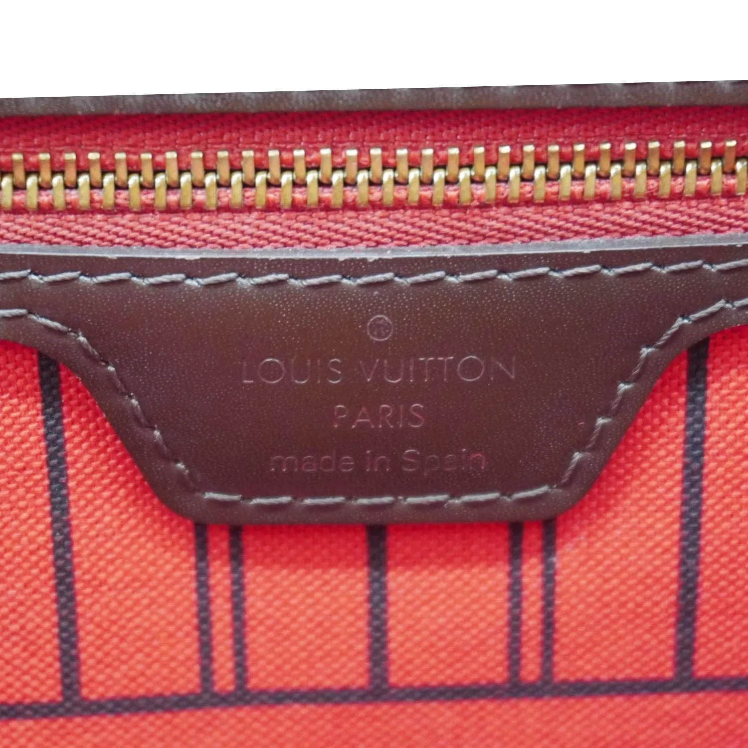 LOUIS VUITTON Neverfull MM Damier Ebene Shoulder Bag Brown - Image 15