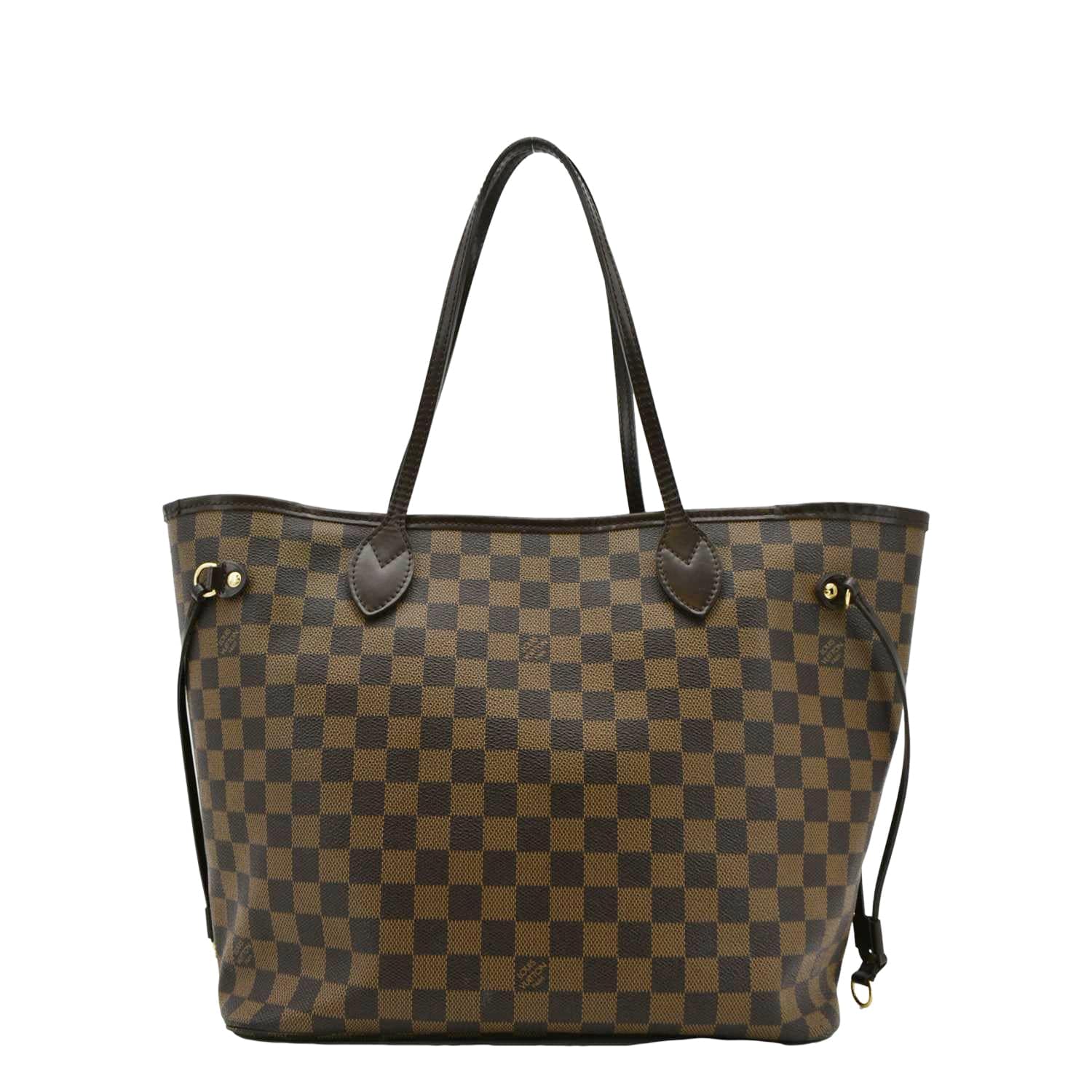 LOUIS VUITTON Neverfull MM Damier Ebene Tote Bag Brown - Image 3