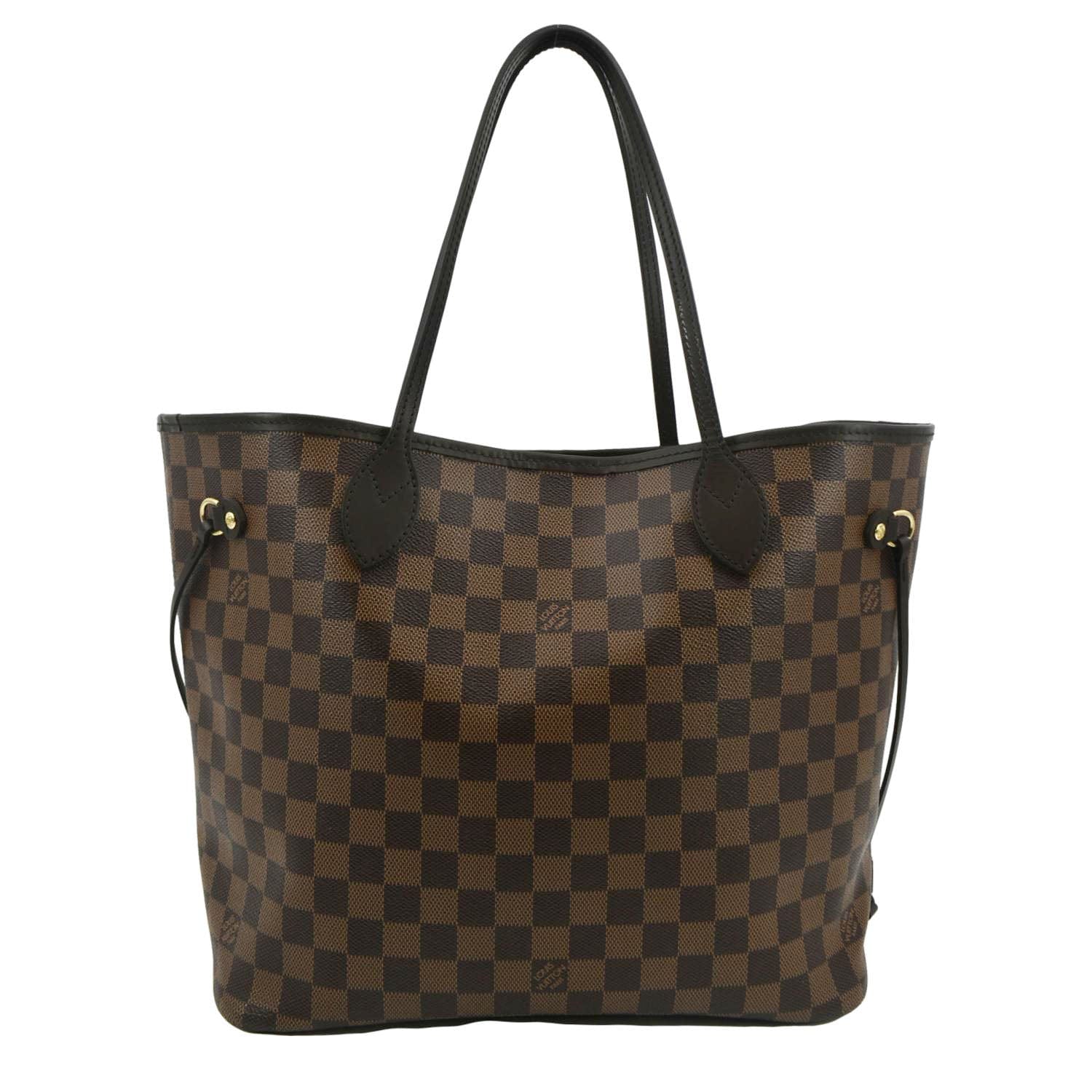 LOUIS VUITTON Neverfull MM Damier Ebene Shoulder Bag Brown - Image 4