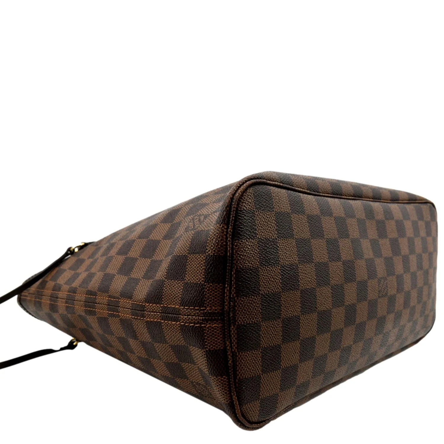 LOUIS VUITTON Neverfull MM Damier Ebene Tote Bag Brown - Image 7