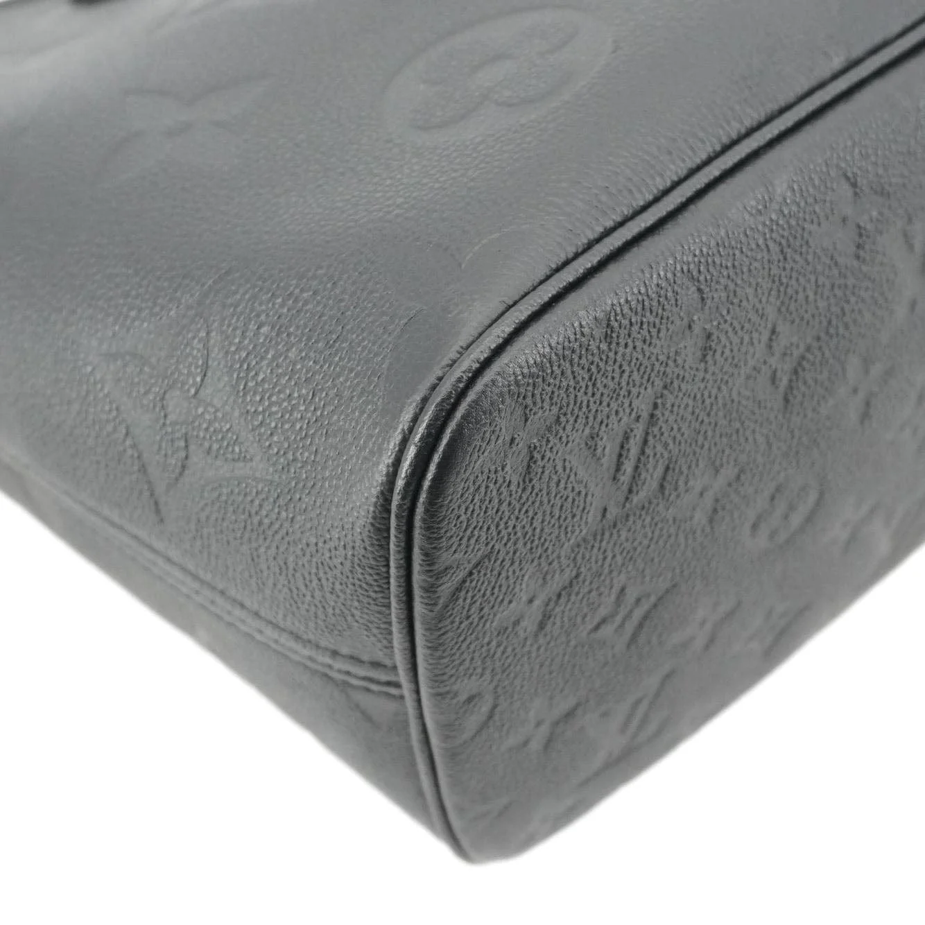 LOUIS VUITTON Neverfull MM Empreinte Leather Tote Shoulder Bag Black - Image 10
