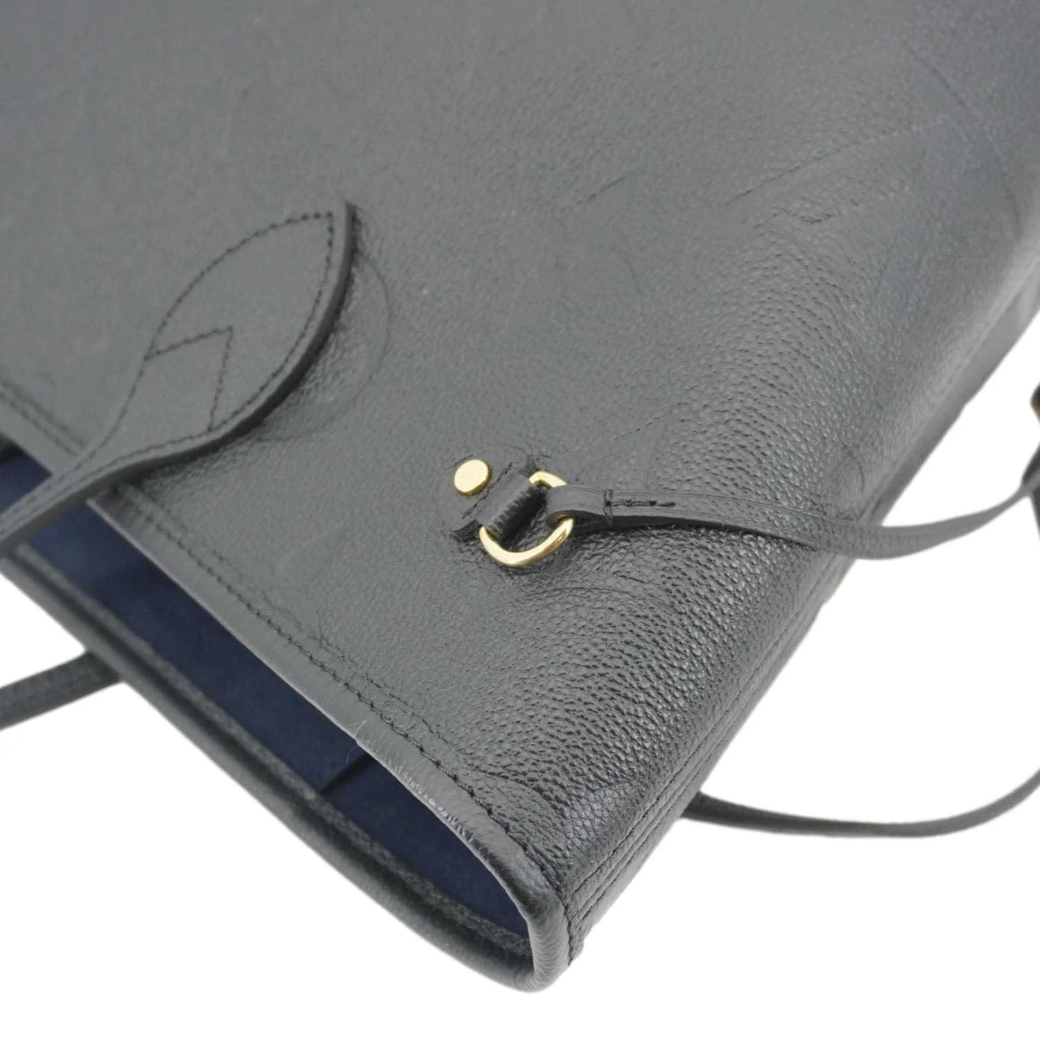 LOUIS VUITTON Neverfull MM Empreinte Leather Tote Shoulder Bag Black - Image 8